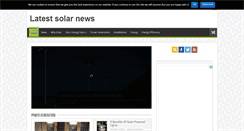 Desktop Screenshot of latestsolarnews.com
